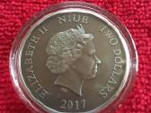 Moneta Niue 2017m. 2 dollars, sidabras - nuotraukos Nr. 2