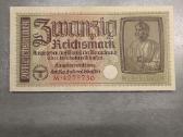 3 Reicho okupacinis banknotas.