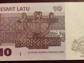 10 Latų 1992 m Unc Ab Serija Latvija - nuotraukos Nr. 2