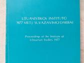Lituanistikos instituto suvažiavimo darbai.4 tomai