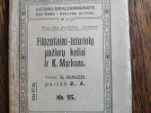 1918 m.filozofiniai-istorinių pažiūrų keliai ir K.