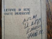 1943 m. J. Žiugžda ietuvių ir rusų tautų draugystė