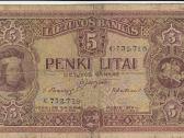Smetoniški 5 litai 1929