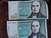 Parduodu du 100 litų banknotus