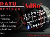 Padangu montavimas,ratlankiu lyginimas, virinimas.