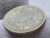 1870 20 kapeiku Unc moneta su kalyklos blizgesiu - nuotraukos Nr. 3