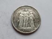 1876 5 frankai Prancuzija - nuotraukos Nr. 2