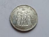 1877 5 frankai Prancuzija - nuotraukos Nr. 2