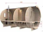 Apvali Lauko pirtis sauna - kubilas bačka 4,8m - nuotraukos Nr. 2