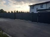 Skardinė tvora rombas,vartai,stulpų betonavimas - nuotraukos Nr. 7