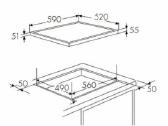 Indukcinės plokštės Wolkenstein 60cm 2x Flex Zone - nuotraukos Nr. 6