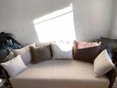 Šviesiai ruda kreminė sofa dvigulė - nuotraukos Nr. 2