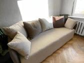 Šviesiai ruda kreminė sofa dvigulė - nuotraukos Nr. 4