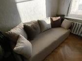 Šviesiai ruda kreminė sofa dvigulė - nuotraukos Nr. 6