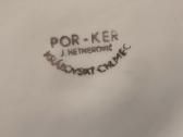 Antikvarinė porcelianinė paauksuota vaza - nuotraukos Nr. 4