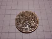 5 reich pfennig 1924-1925 N017 - nuotraukos Nr. 4