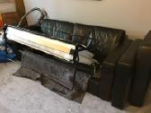 Natūralios minkštos odos sofa-lova - nuotraukos Nr. 5