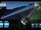 Trustfire T90r prožektorius 4800 liumenų 1600metrų