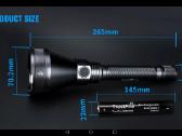 Trustfire T90r prožektorius 4800 liumenų 1600metrų - nuotraukos Nr. 10