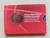 2022 m. 2eur Lietuvos krepšinio 100 Bu