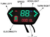 LCD ebike ekranelis spidometras odometras - nuotraukos Nr. 2