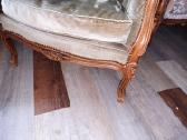 Trisede sofa ir 2 foteliai su drozinukais - nuotraukos Nr. 6
