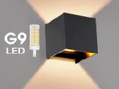 LED Fasado šviestuvas lauko sienai Cube G9