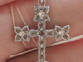 750pr sertifikuotas kryželis su1.00 ct briliantais - nuotraukos Nr. 2