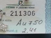 750pr sertifikuotas kryželis su1.00 ct briliantais - nuotraukos Nr. 4