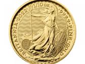 1/10 oz (3.11 g) auksinė moneta Britannia, 2022