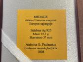 Medalis skirtas Lietuvos narystei Europos Sąjungoj - nuotraukos Nr. 4