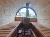Lauko pirtis bačka - apvali sauna kubilas 4m ilgio - nuotraukos Nr. 8