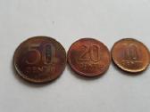 1991 Unc centai su vaivorykstine patina