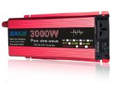 Įtampos keitiklis 12v-220v 3000w gryna sinusoide