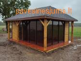 Pavėsinės su stumdomomis langų sistemomis - nuotraukos Nr. 4