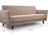 Sofa lova Linea - nuotraukos Nr. 5