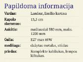 Lubinis baltas šviestuvas - sietynas 5 lempų - nuotraukos Nr. 6