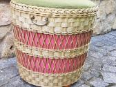 Vintažinis mid century pintas pufas-daiktadėžė - nuotraukos Nr. 8