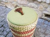 Vintažinis mid century pintas pufas-daiktadėžė - nuotraukos Nr. 17