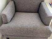 Triviete sofa su foteliu ir pufu - nuotraukos Nr. 2