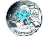Prancūzija 2020 10 eurų smurfas išminčius sidabras
