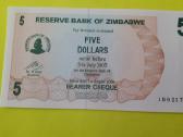 Zimbabvė 5 Doleriai 2006m. Unc