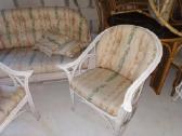 Bambuko dvisede sofa, du foteliai - nuotraukos Nr. 4