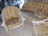Bambuko dvisede sofa, du foteliai - nuotraukos Nr. 5