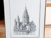 Mainz Katedra,piešinys signuotas 1982 m.