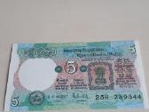 Indija 5 Rupijos 1975-2002m. Unc - nuotraukos Nr. 2