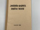 Knyga Joniškėlio apylinkių šnektos tekstai