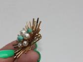 Ole Lynggard Gold 585 perlai,turquoise sage - nuotraukos Nr. 7