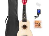 Ukulele rinkinys soprano 21" šviesus medis