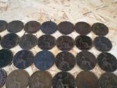 One Penny monetos nuo 1860-1967, 79 metai. - nuotraukos Nr. 3